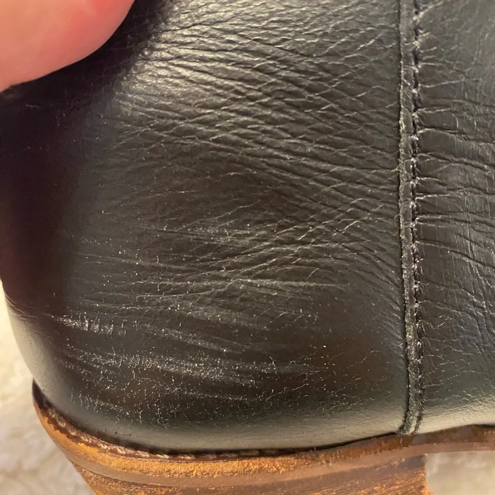 Madewell Black Leather Ankle Booties